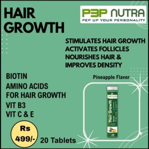Hair Growth Effervescence 20 Tablets (Pineapple Flavor)
