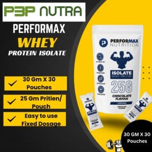 Performax Whey Protien Isolate 900 gm Chocolate FL Pack (30Gm X 30 Pouch inside Pack)