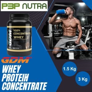 GDM 100% Whey Protien Concentrate 3 Kg Jar Dark Chocolate Flavor