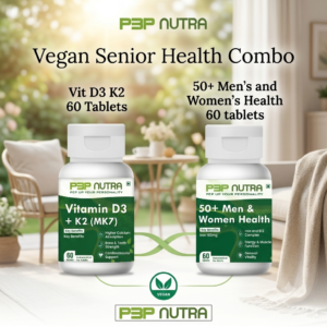 P3P Nutra 50+ Men's and Women's Health with Vitamin D3 K2 Mk7