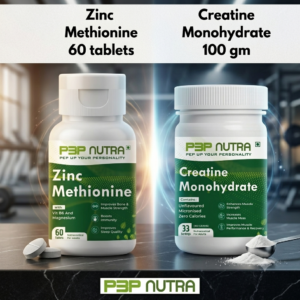 Combo : Zinc Methionine 60 tabs + Creatine Monohydrate 100 gm Powder